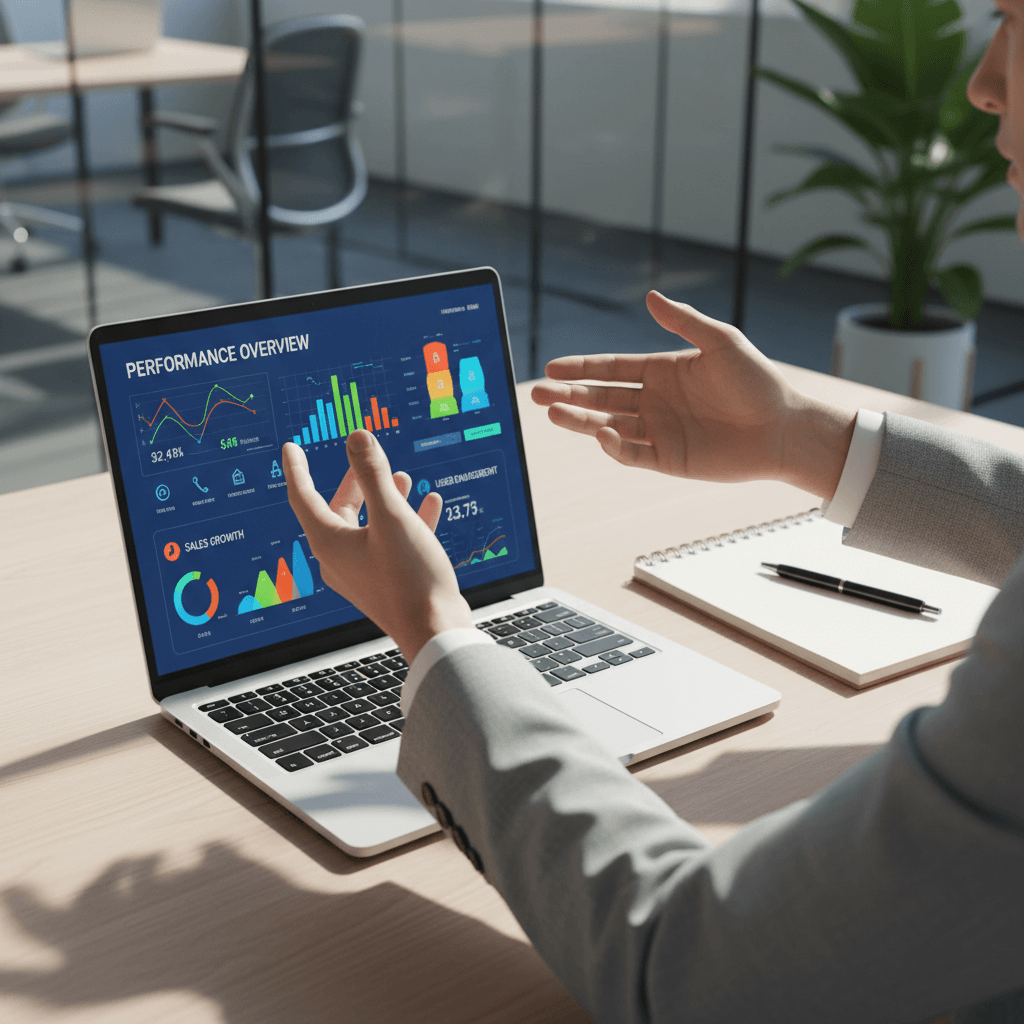 Restaurant marketing analytics dashboard and performance metrics