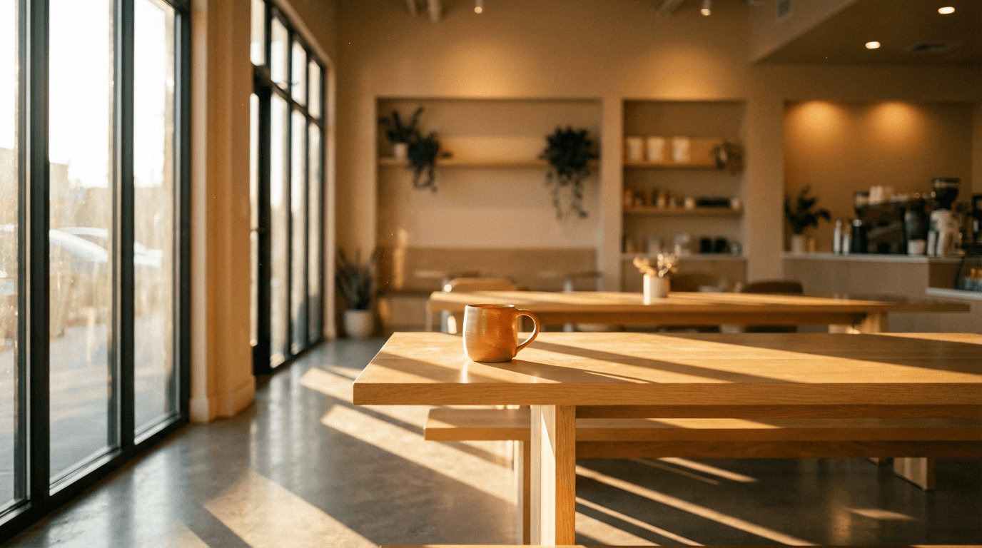 Restaurant owner optimizing local SEO profile